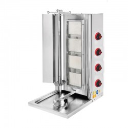 CSA Döner Ocağı 4 Gözlü Gazlı Ce Belgeli Sabit Döner Ocağı KRCS-SDOG 4